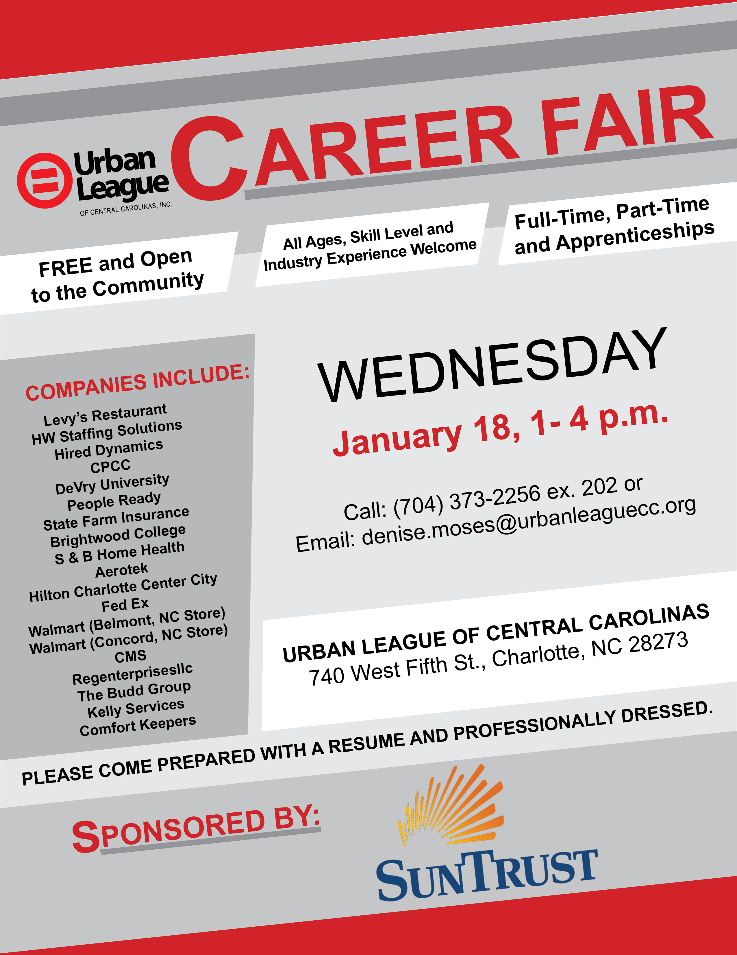 Charlotte Area Job Fair January 18th Hw Staffing Solutions